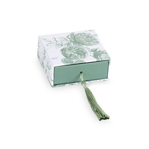 SCATOLA CASSETTO 7X7X3CM TOILE